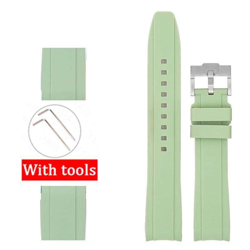 Силиконовый ремешок с изогнутым интерфейсом для Swatch x Blancpain Fifty Fathoms 22 мм для мужчин и женщин, спортивный водонепроницаемый резиновый ремешок для часов