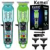 Kemei KM-1133 Аккумуляторная машинка для стрижки волос Парикмахерская Стрижка под ноль Профессиональная машинка для стрижки волос Беспроводной триммер Прозрачная крышка