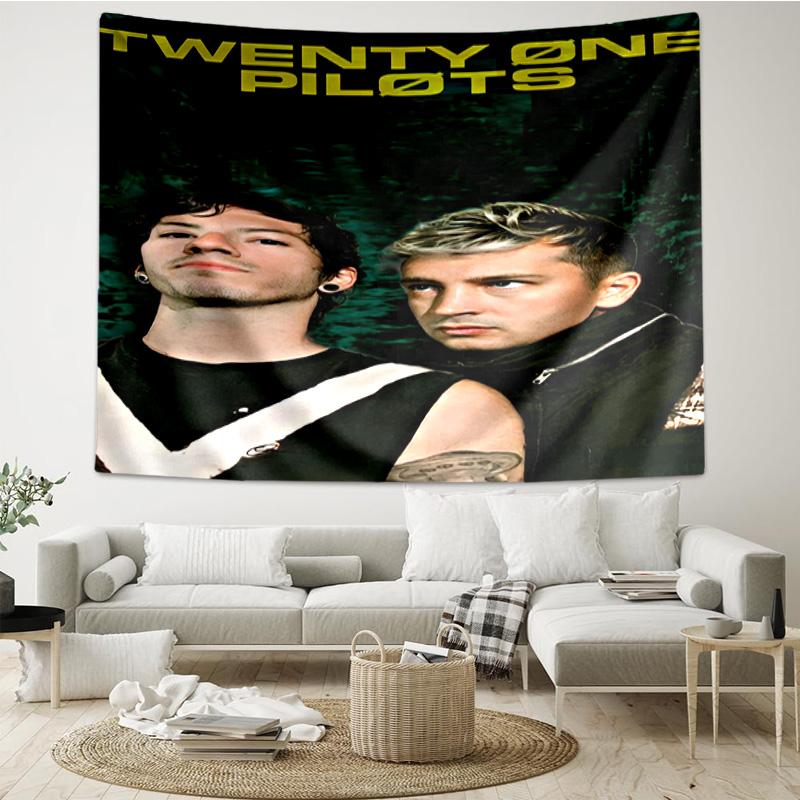 Twenty One Pilots Music Evolution Quick-Dry Tapestry Hanging for Bedroom,Livingroom, Playroom,Decor Art Room Wall Tapestry Holiday and Birthday Gifts