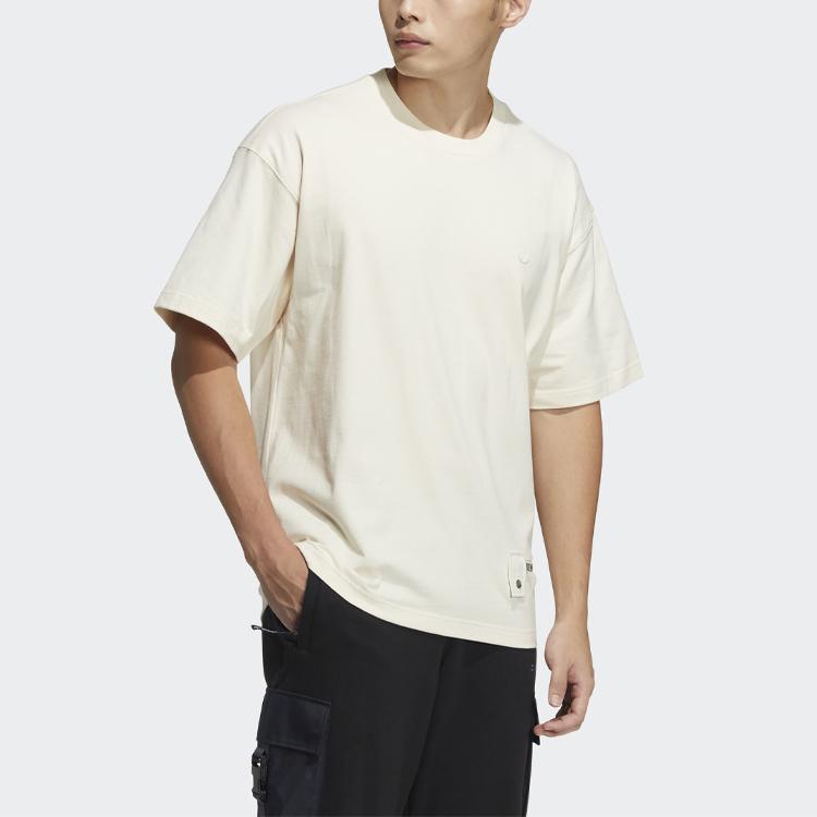 Adidas Мужская футболка с коротким рукавом Originals Trefoil Zipper Off-White HH9441