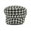 Houndstooth Hat Women's Spring Autumn Duck Cap Vintage Flat Cap