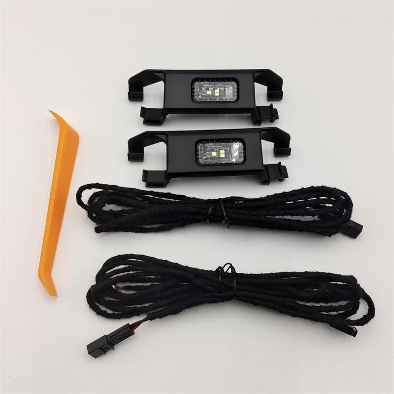 LED Footwell Lighting + Cable Rear set for T-ROC Jetta Polo T-Cross Enyaq 2pcs  Car Rear Foot