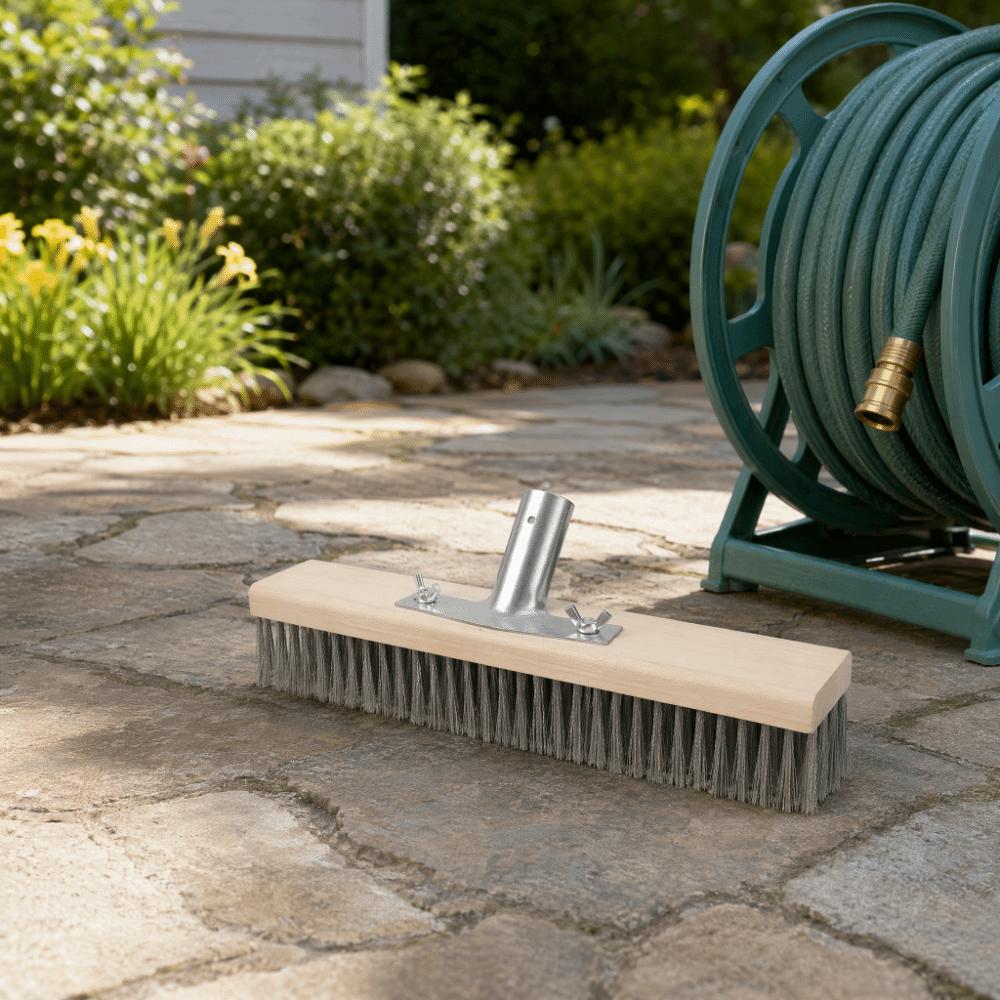 Corrosion-Resistant Stainless Steel Brush Rust-Proof Floor Scrubbing Brush  Patio Surface