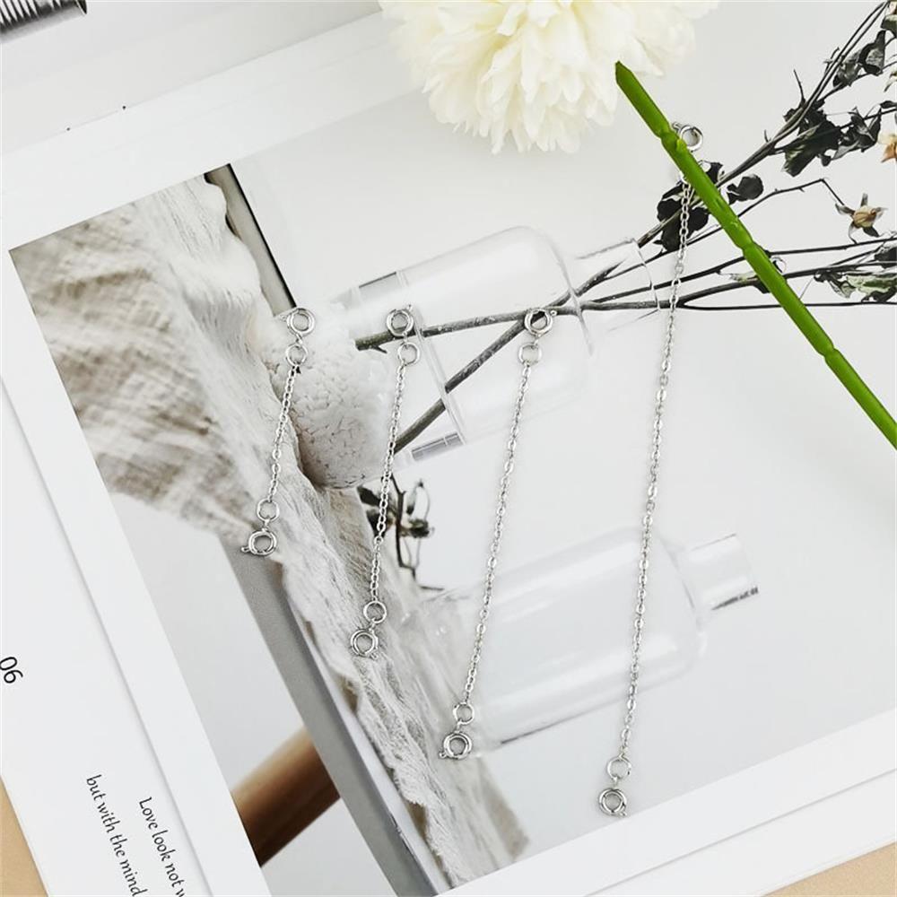 Components Gold Silver Extender Safety Chain Extender DIY for Bracelet Necklace Jewelry Accessories