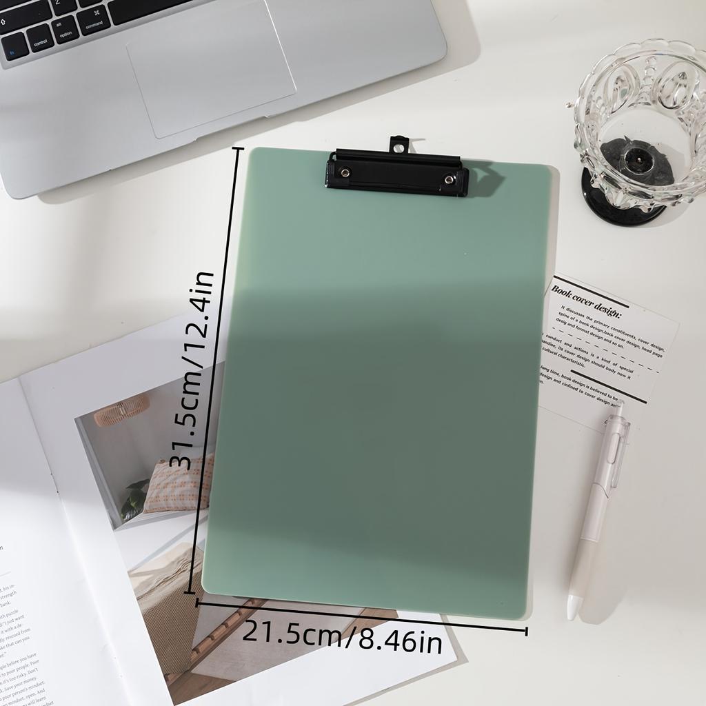 5pcs Vibrant Gradient A4 Clipboards - Durable Writing Boards with Secure Metal Ring Binder Clip - Perfect for Teacher