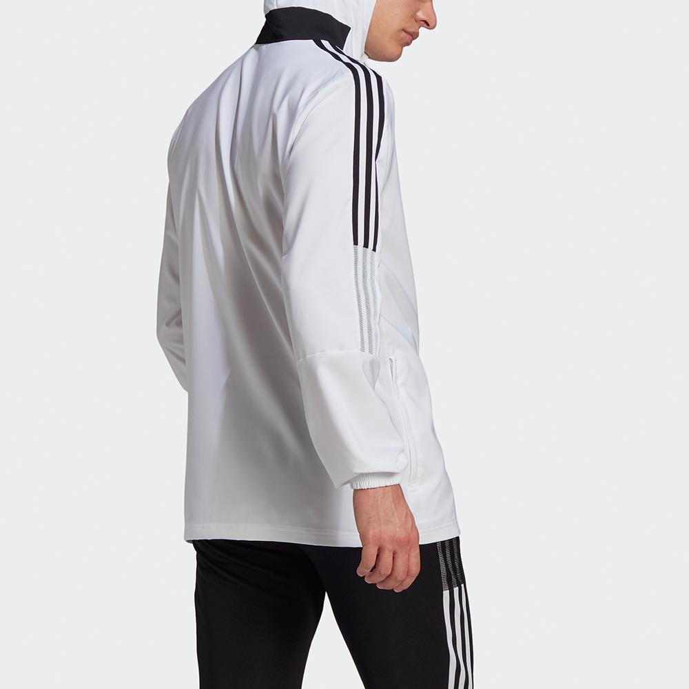 adidas Tiro 21 Ветровка с капюшоном Мужская верхняя одежда Белый GP4966
