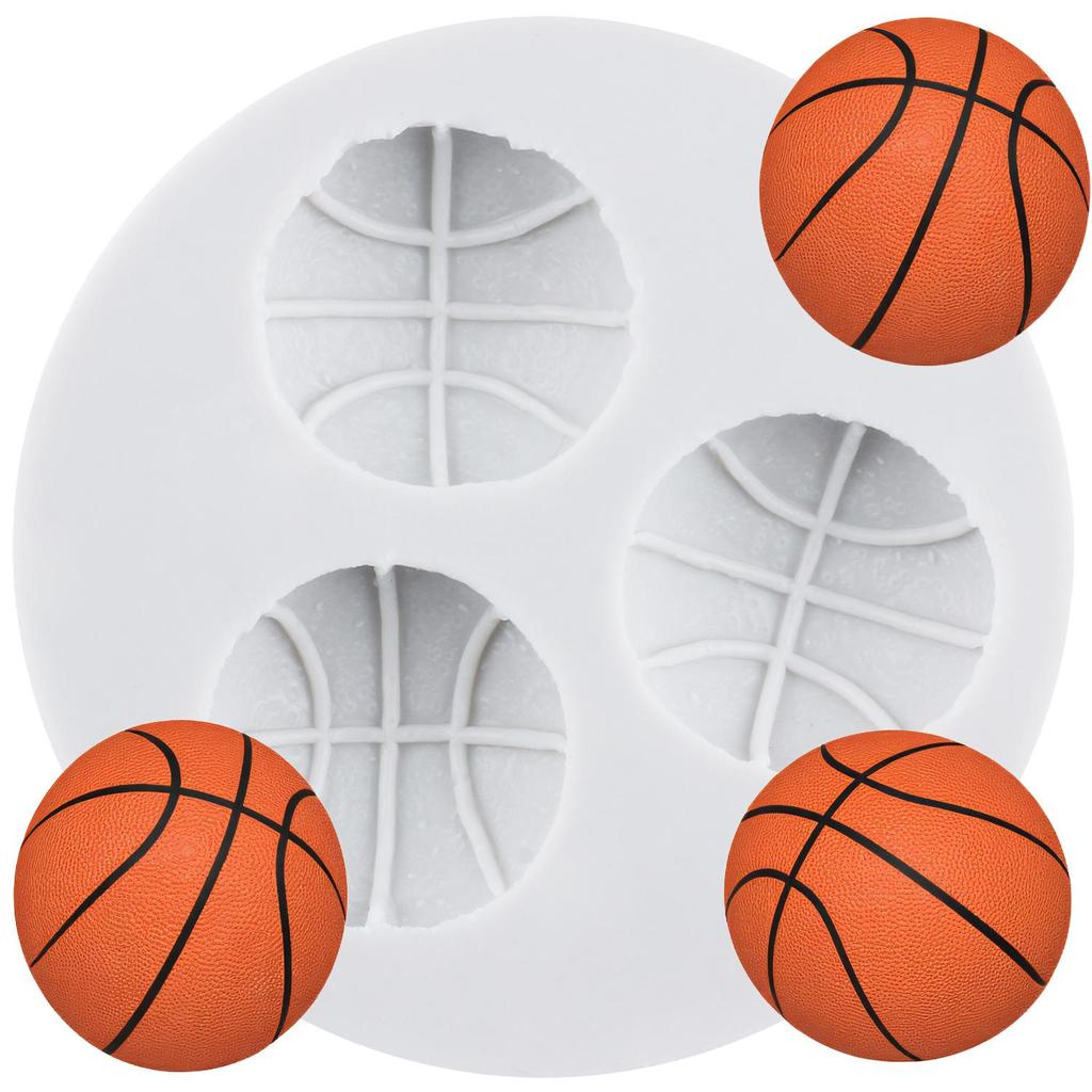 Футбол Баскетбол Силиконовая форма Бейсбол Регби Волейбол Формы для мастики Инструменты для украшения торта Топпер для кекса Конфета Глина Шоколад Форма для гампасты