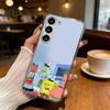 Animation S-Sponge B-Bob Phone Case For Samsung S25,S24,S21,S22,S23,S30,Ultra,S20,Plus,Fe,Lite Transparent Cover