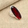 Unique Red Garnet Gemstone 925 Sterling Silver Handmade Jewelry Christmas Gift Ring