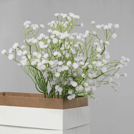 Реалистичный поддельный гипсофила, яркий, не выцветающий, свадебный букет «сделай сам», домашний искусственный цветок, товары для дома