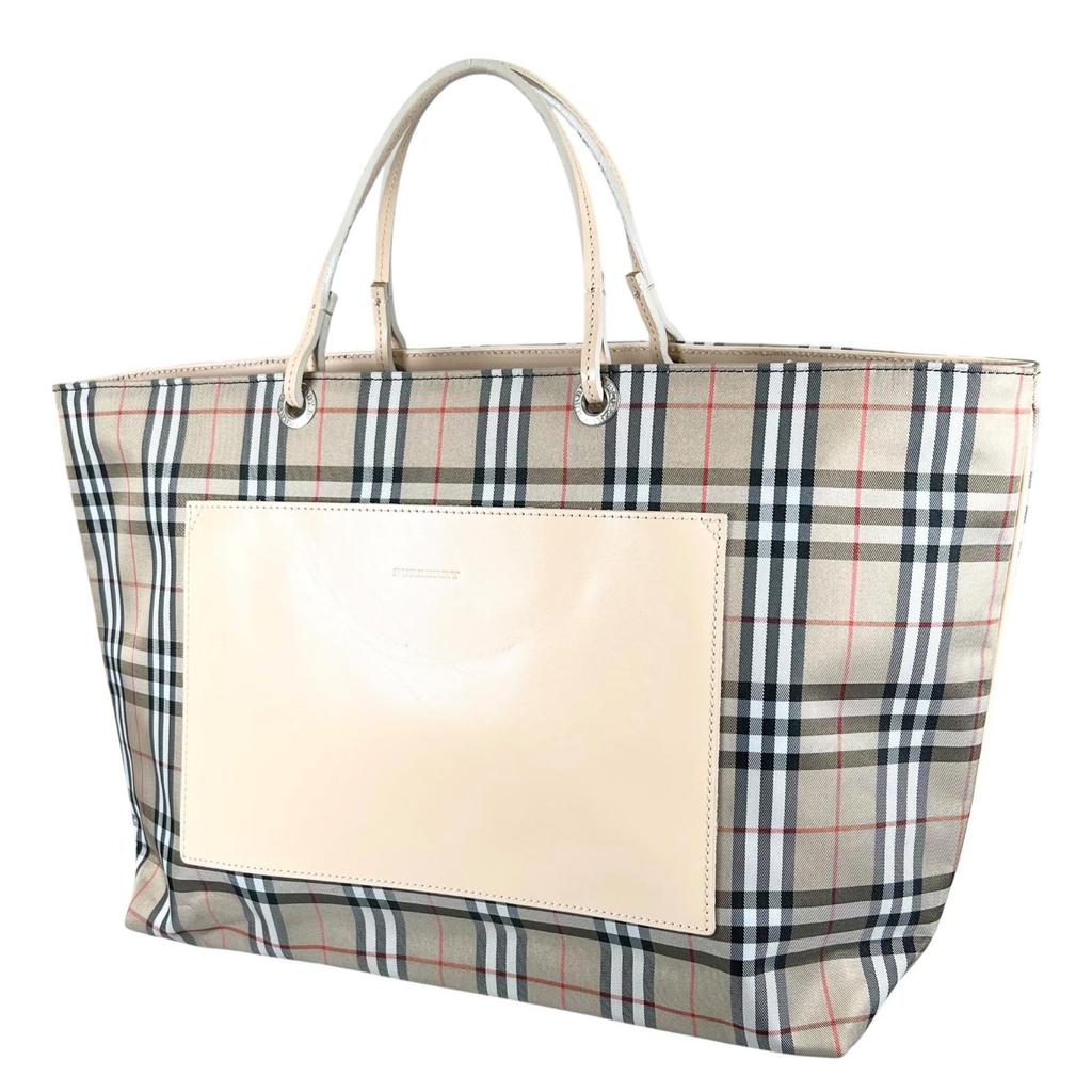 BURBERRY Tote Bag beige Women Nova Check used