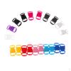 20 Pieces Flat Assorted Color Plastic Adjustable Side Release Buckles