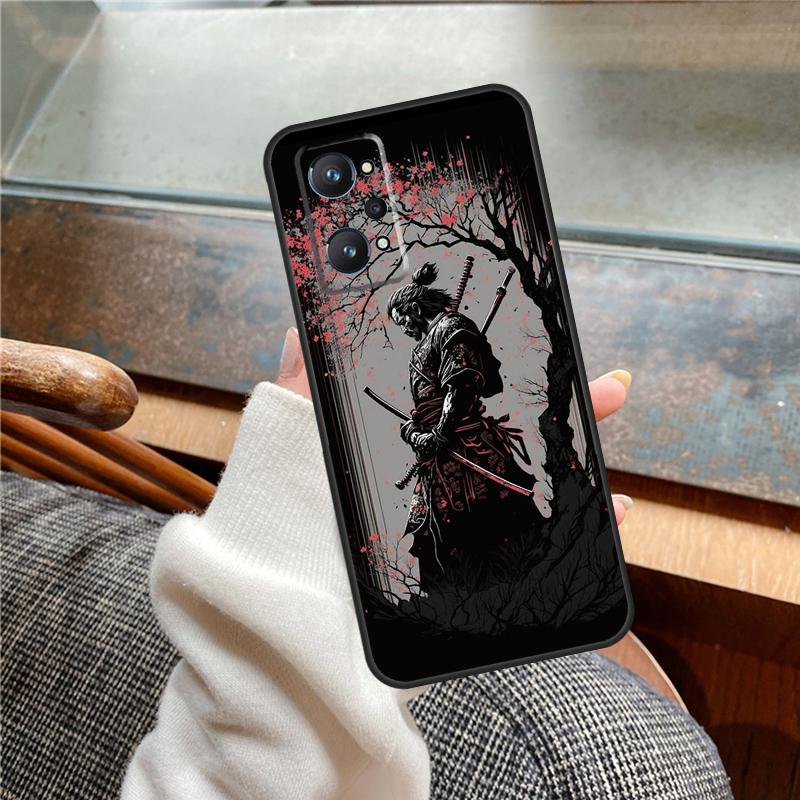 Japan Ninja Samurai Red Sun Case For Realme 15 Pro 11 12 13 14 Pro Plus C65 C67 C61 C53 C55 C51 C25 C63 C71 C75 GT6 GT7