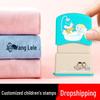 Children's Waterproof Name Stamp - Durable for Clothes and Masks, Non-Fading Kindergarten Stickers