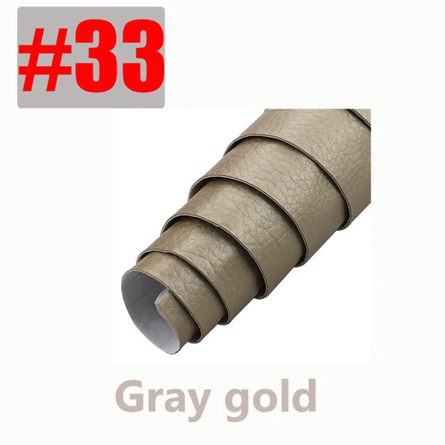 50X135CM Length PU Leather Self Adhesive Fix Subsidies Simulation Skin Back Since the Sticky Rubber Patch Leather Sofa Fabrics