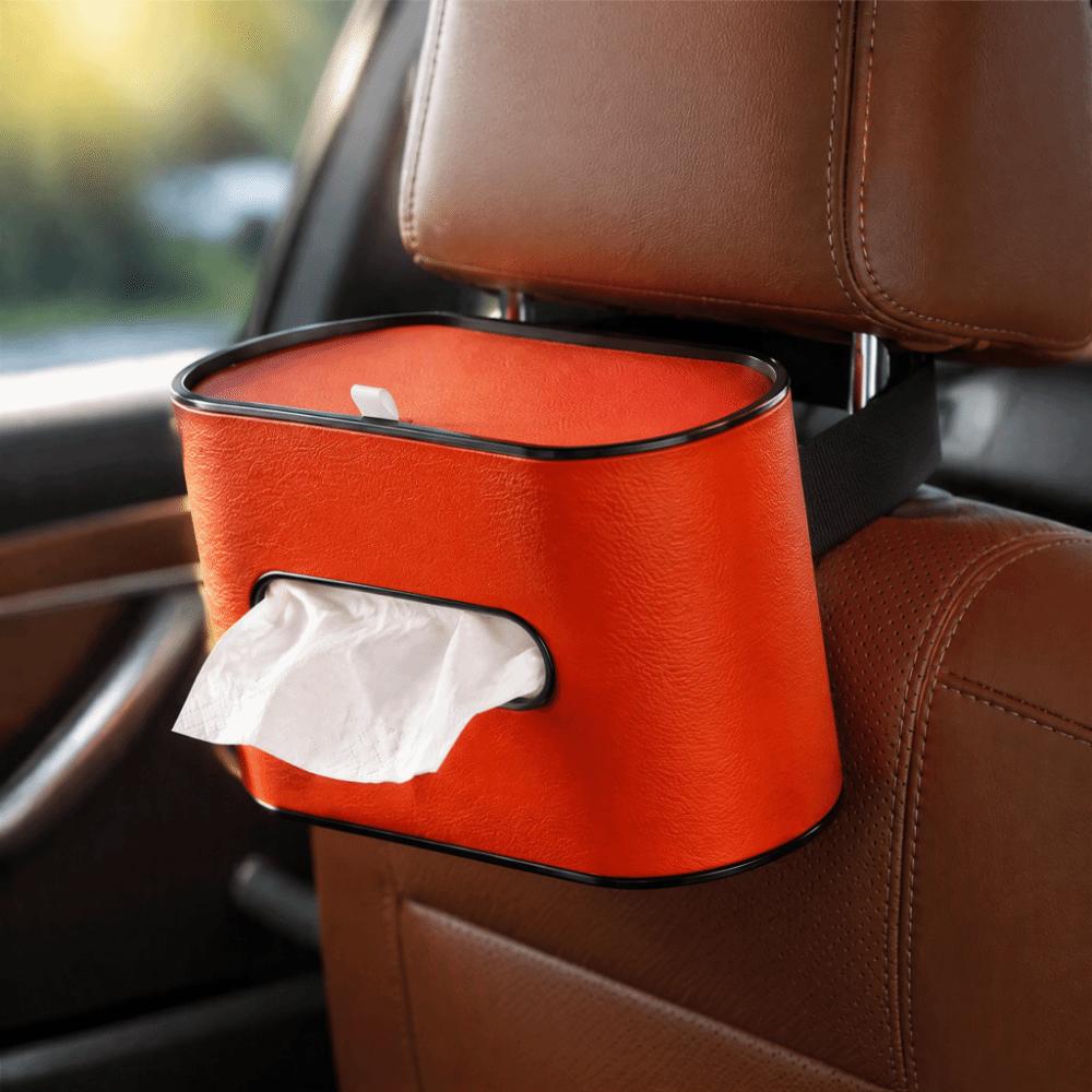 Leather Paper Towel Box Light Luxury Napkin Storage Case Paper Towel Dispenser Office