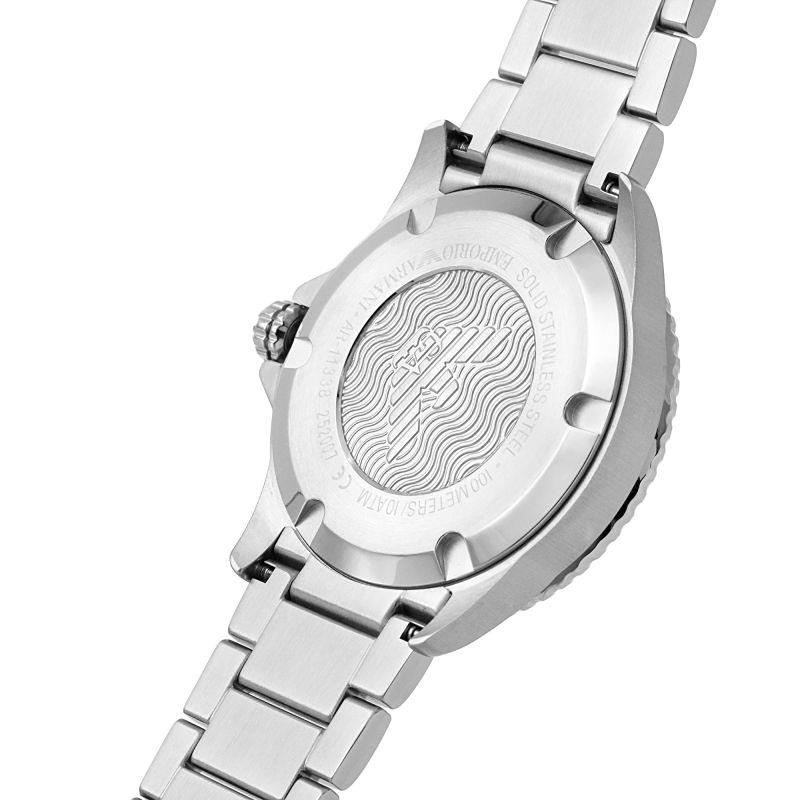 Emporio Armani Мужские часы AR11338 Нержавеющая сталь Зеленый циферблат 42 мм Водонепроницаемость 100 м
