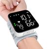 Wrist Pressure LCD Display Automatic Voice Pulse Operation Blood Pressure Monitor, Rechargeable Heart Health Blood Pressure Monitor