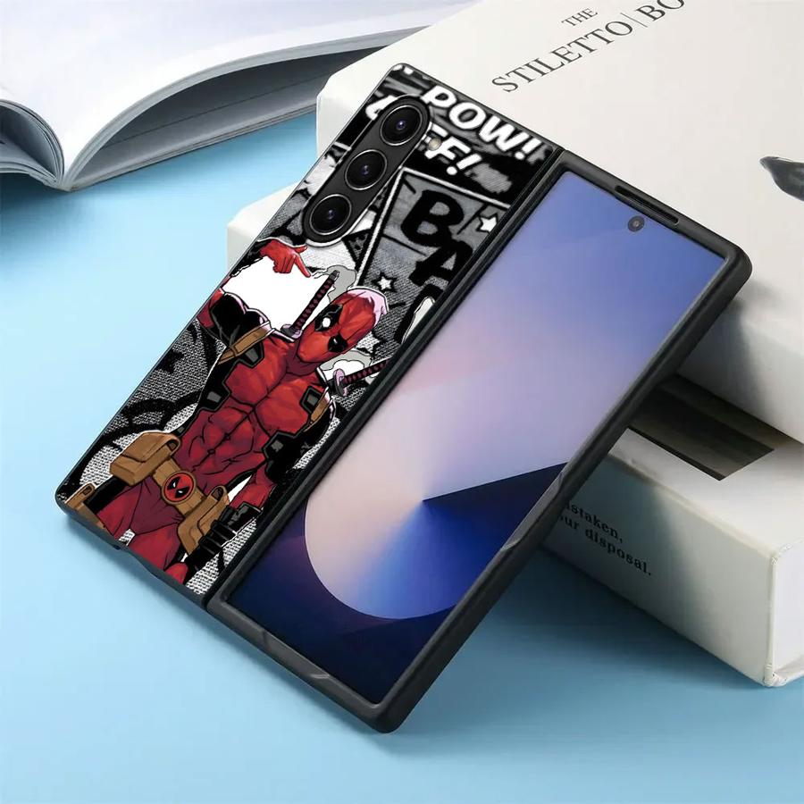 Чехол для Samsung Galaxy ZFold6 ZFold4 ZFold3 ZFold5 ZFold7 Z Fold 7 6 5 4 3 Задняя крышка телефона Marvel Мультфильм Железный Человек Халк