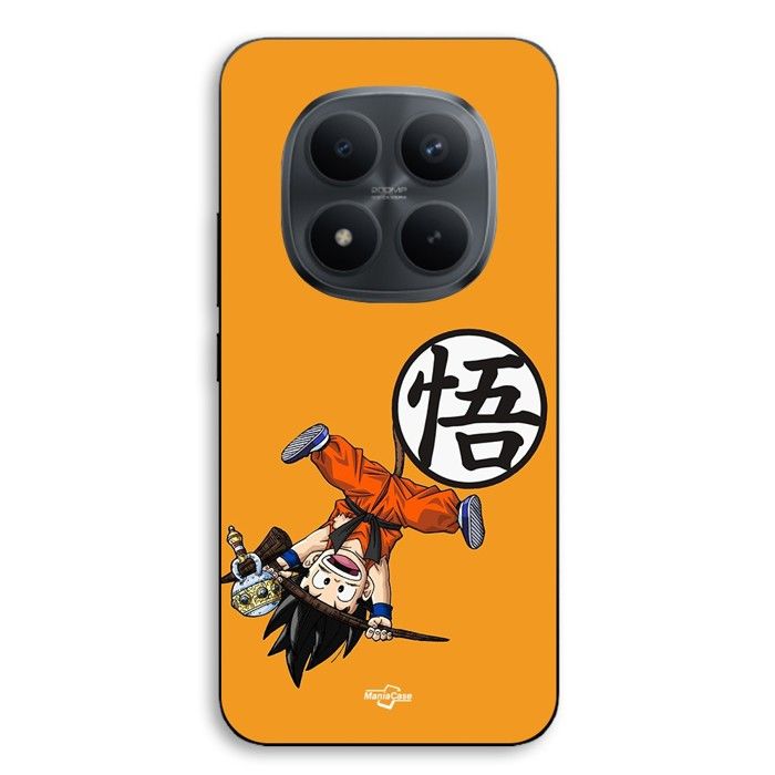 Coque téléphone - MANIACASE - Xiaomi Redmi Note 15 Pro 5G - Silicone TPU - Dragon Ball Sangoku petit logo - Noir