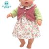 Clothes for Dolls Fits 43cm Toy New Born Doll American Doll Fashion Cotton Jacket Pink Rose Red White Purple
