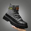 High Top Boots Men Leather Shoes Winter Motorcycle Boots Men Snow Boots Shell Head Boot For Men Military Boots