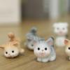 Cat Fairy Garden Home Decoration Kitten Resin Craft Small Statue Figurines Ornament Miniatures