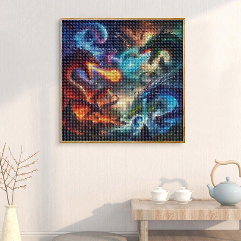 Full Drill Diamond Painting Animal Dragon DIY Hobby Mosaic Cartoon Cross Stitch Kit Embroidery Sale Home Decor Gift