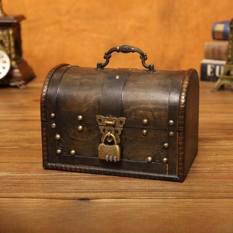 Classic Wooden Storage Chest For Home Office And Decorative Use