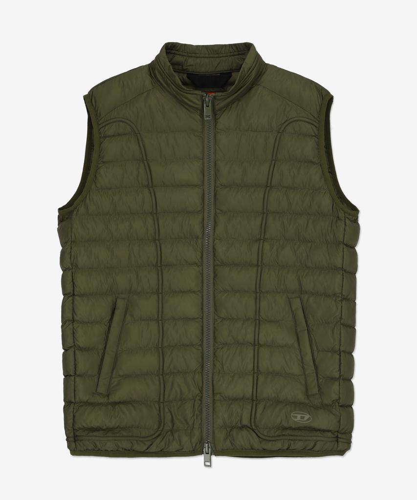 Стеганый жилет Diesel W Hokil Sl - Хаки / A106930Bhaz5Af