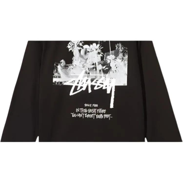 Stussy T-Shirts Unisex Black Crew Neck Moderate (Unisex) T-Shirts 314065