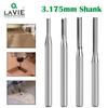Double-Edged Straight Flute MDF Alloy Milling Cutter for Woodworking and Engraving