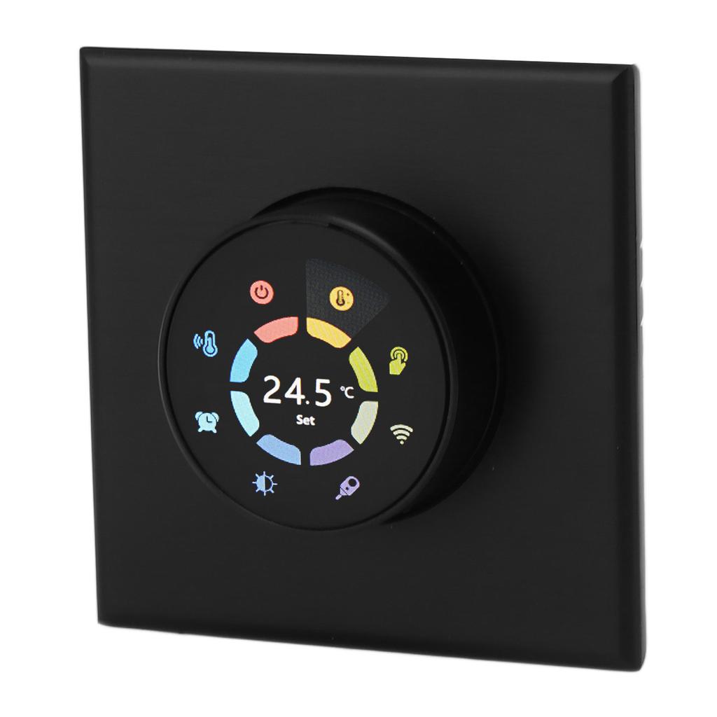 Smart Thermostat Black WiFi Thermostat APP Timer Knob Overheat Protection Voice Control AC95?240V