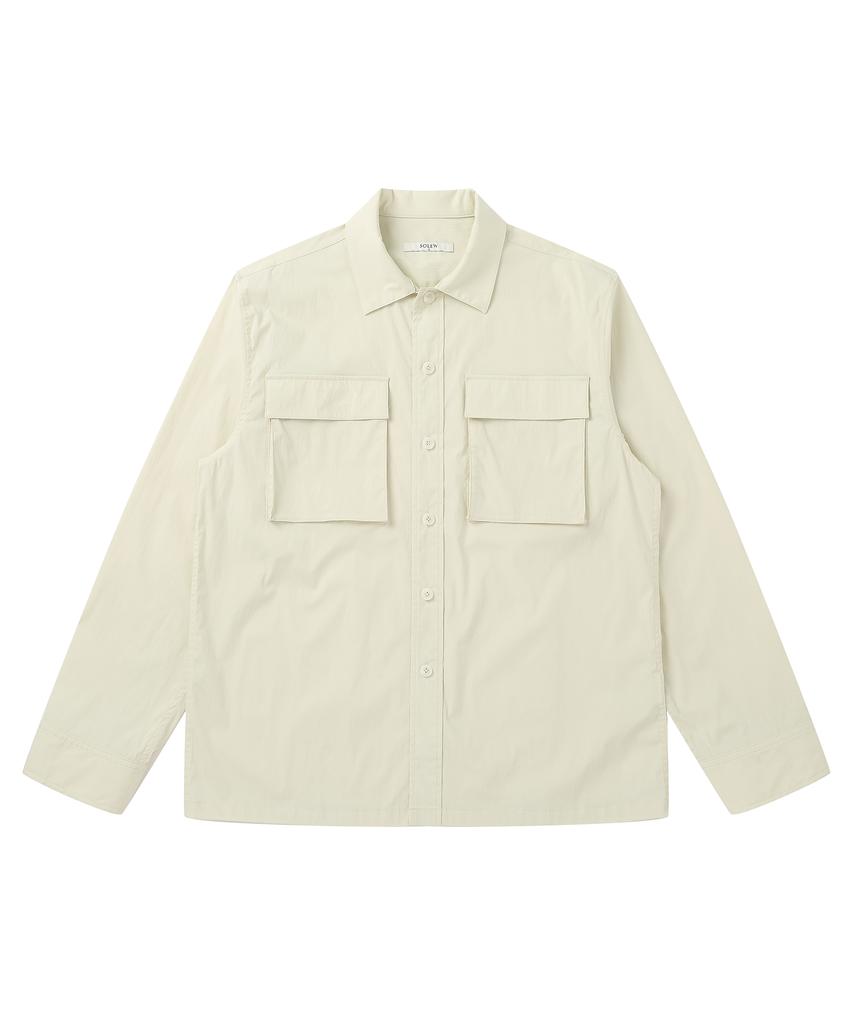 SOLEW 90S Officer Shirt_Light Mint