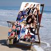 proof beach towel with a the Backstreet Boys pattern - soft,absorbent,quick-drying,machine washable - perfect for swimming,camping,bathing
