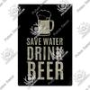 Decor Beer Vintage Tin Signs Plaque Metal Plates Retro Poster Wall Art Stickers for Bar Pub Club Man Cave Room Decoration