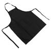 Waterproof Nail Art Apron Pure Color Apron Unisex Cooking Apron with Adjustable NeckbandBlack