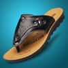 Fashion Men's Sandals 2024 Summer New Fashion Casual Cowhide Slippers for Men Outdoor Beach Flip-flops Zapatos De Hombre Shoes Male