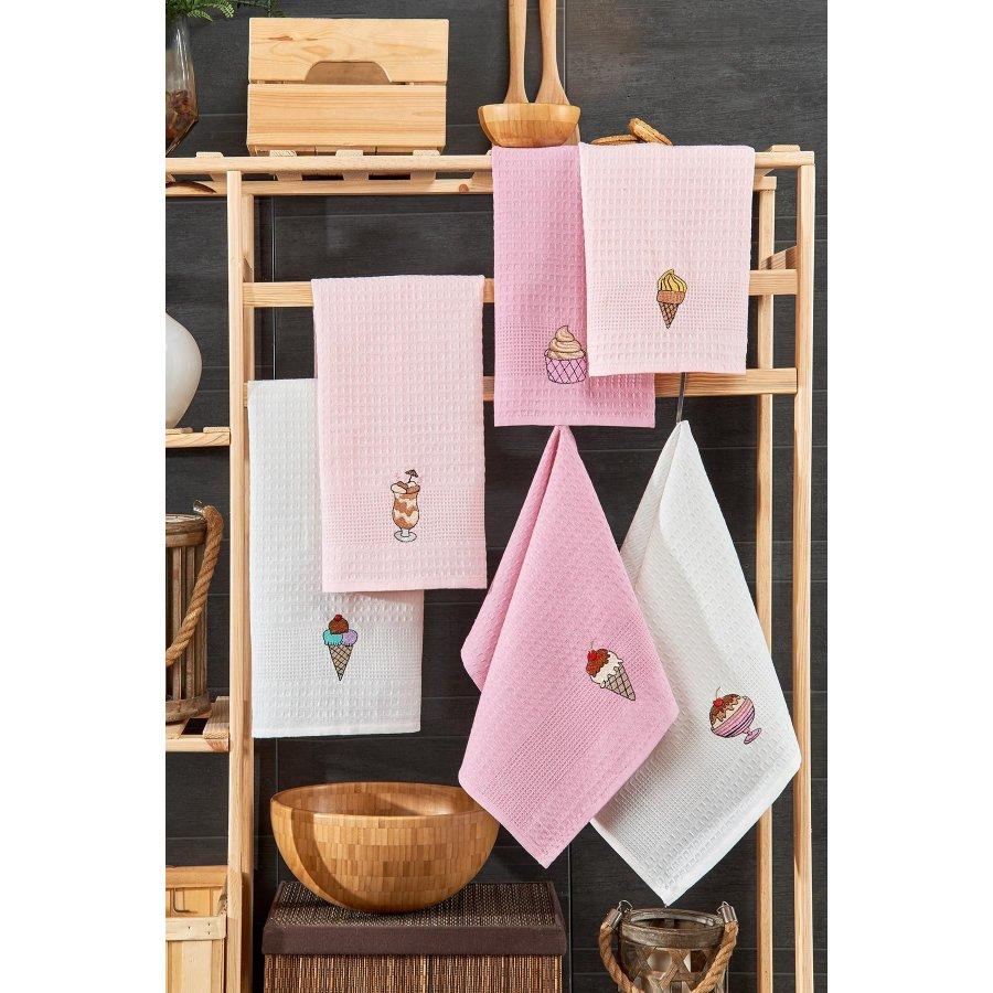 100% хлопок, 6 шт., 40х60 см, салфетки для сушки посуды/кухонные кухонные полотенца