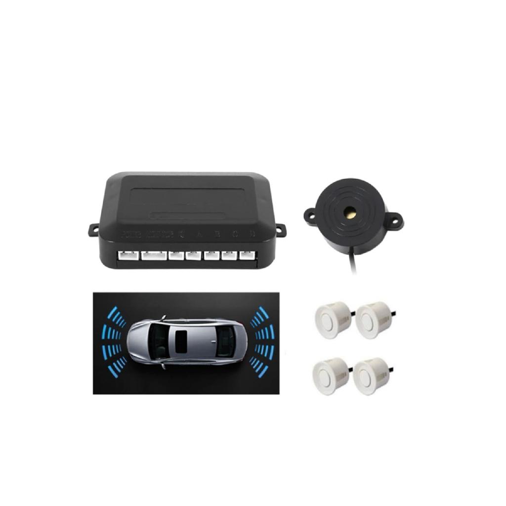 Parking Sensor 22mm White Sensor With Sound Alert