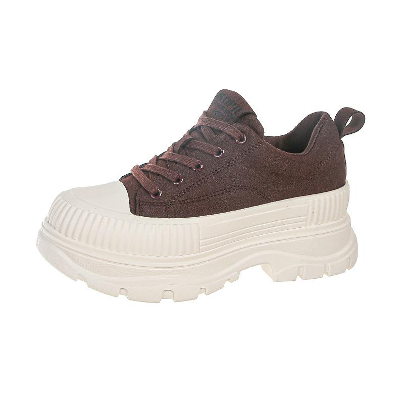 Модная мода кроссовки с эффектом повседневная женская обувь 2024 года на платформе универсальная юбка белая обувь