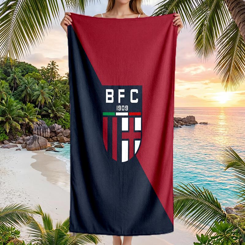 Bologna FC print Quick Dry Beach Towel Microfiber Absorbent Portable Travel Swimming Towel