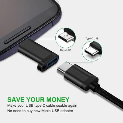 Адаптер-конвертер Type C на Micro USB Type C (мама) на Micro USB (папа) Зарядка Передача данных Совместимый Мобильный аксессуар