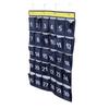 30 Pockets Wall Hanging Storage Bag Phone Holder Hanging Organizer with Numbers Navy Blue