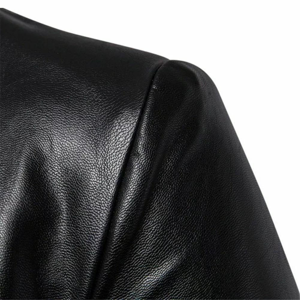 AL KHALID НОВЫЙ мужской черный кожаный пиджак 100% натуральная овчина стильный приталенный пиджак пальто