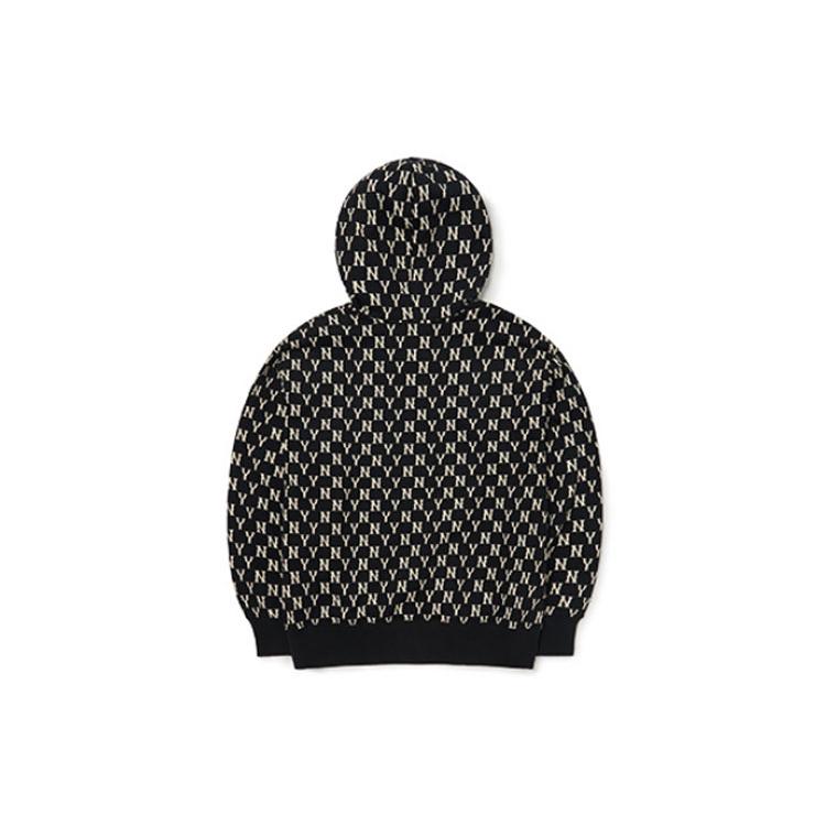 New MLB Monogram Collection Sweatshirt Unisex Black 3AHDM0224-50BKS