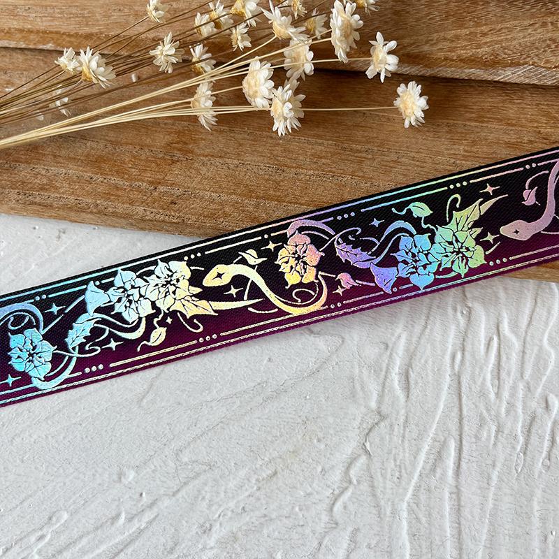 2,5 см x 4,5 м/рулон Упаковочные ленты Декоративные Разноцветные Брошь Значок Рисунок горячего тиснения Головной убор Шляпа Мультяшная Подарочная коробка