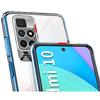 Coque et tour de cou pour Xiaomi REDMI 10 4G - TPU Souple Transparent Cordon Noir réglable Phonillico®