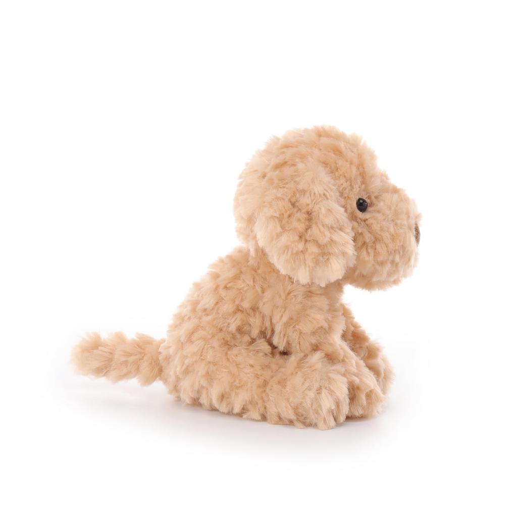 Apricot Lamb Puppy Plush Toy for Kids, Soft and Cute Fluffy Stuffed Puppy for Girls and Boys, 15cm