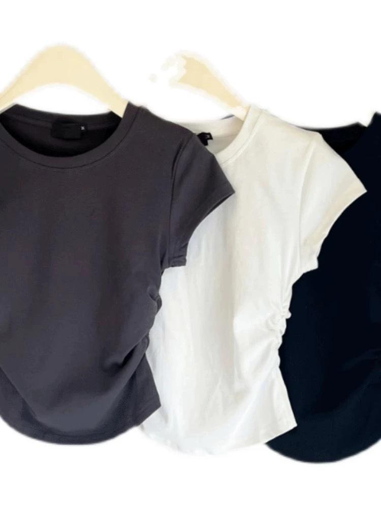 Женская футболка с круглым вырезом и короткими рукавами Spicy Girl - Стиль Pure Desire для лета 2024